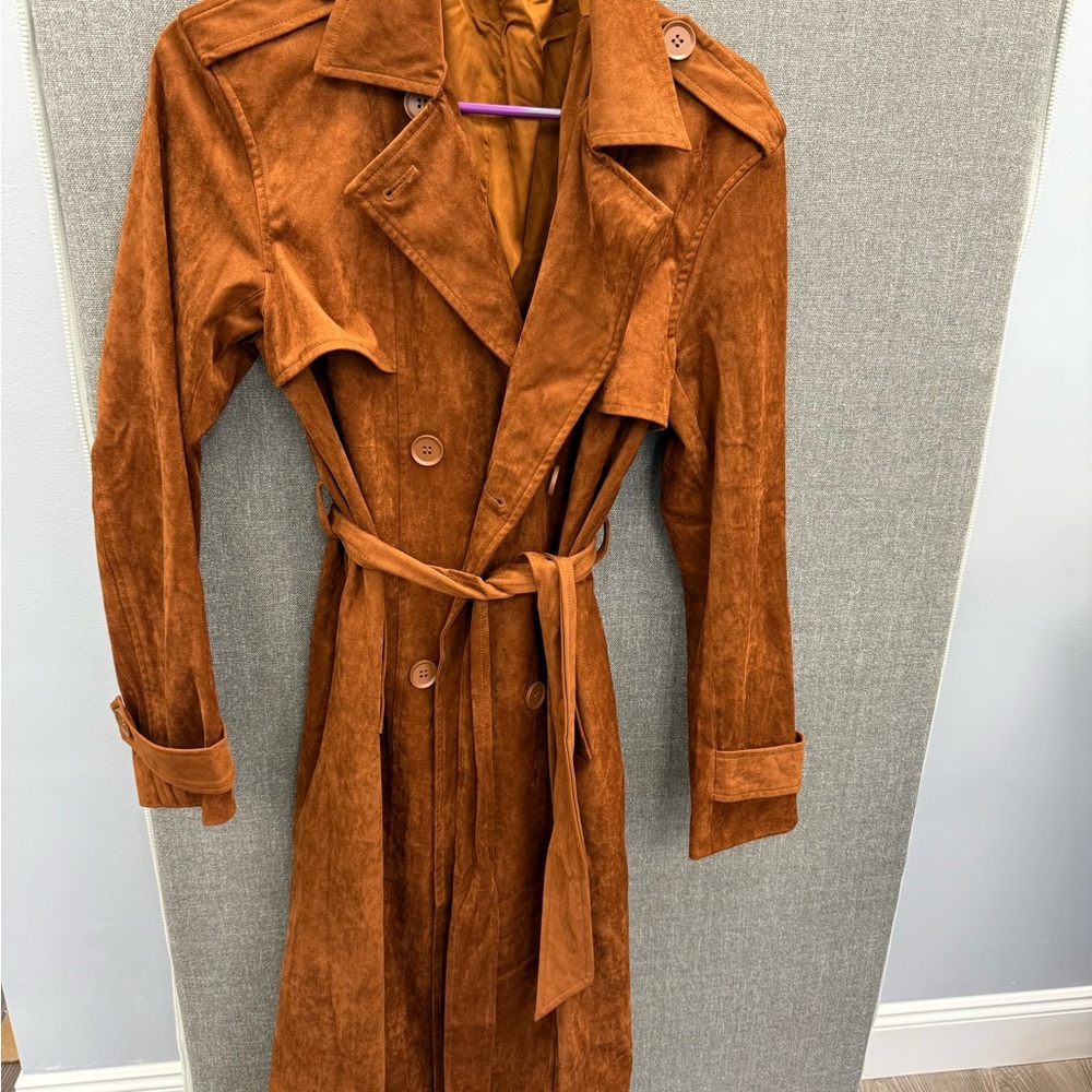 Emory Park Rust Trench Coat